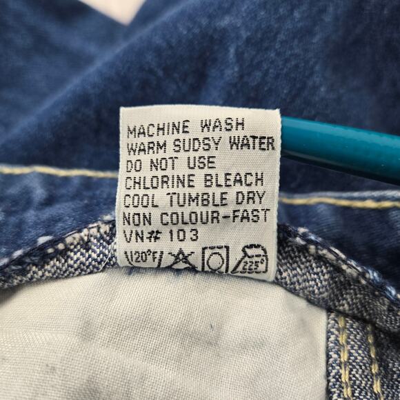 Vintage Jean de Paree Women's Jeans Pleated size 11/12 High Waist Straight Leg - Picture 14 of 14